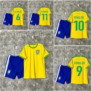 Brazil National Team Soccer Kit WC 2026, Brasil Football Jersey Set, Match Style Sports Uniform for Men