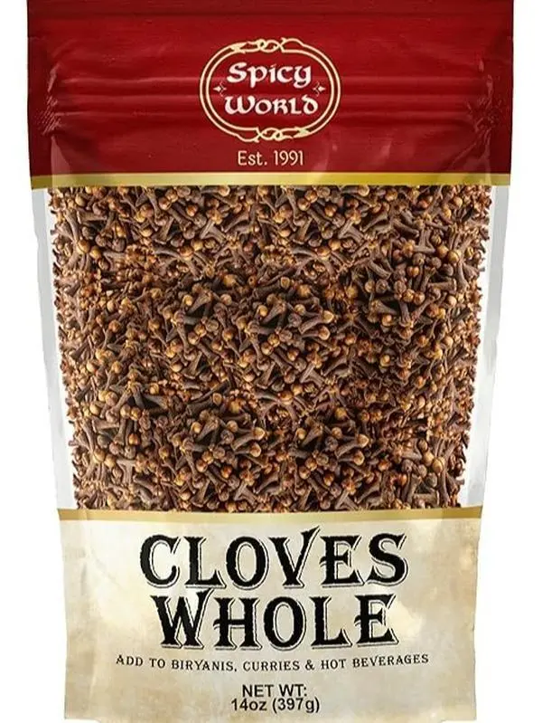 Spicy World Whole Cloves Bulk 14 Oz Bag - Great for Foods, Clove Tea, Clove Pomander Balls & Potpourri - Aromatic & Richly Flavored Whole Cloves