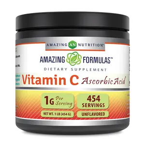 Amazing Formulas Vitamin C (Ascorbic Acid) Supplement | 1 Gram per Serving | 454 Servings (1 Lb) per Container | Non-GMO | Gluten-Free | Made in USA