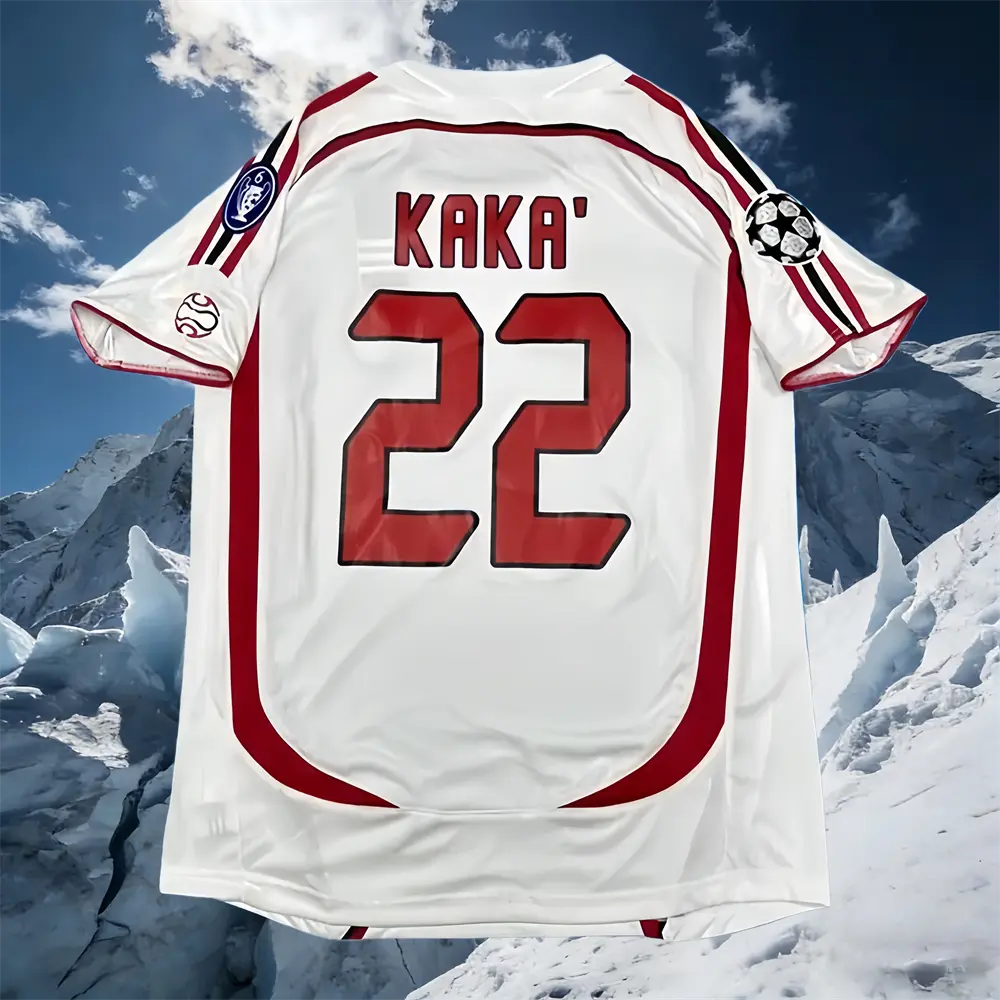 06-07 Season Away White Kaka #22 Short-Sleeve Soccer Jersey