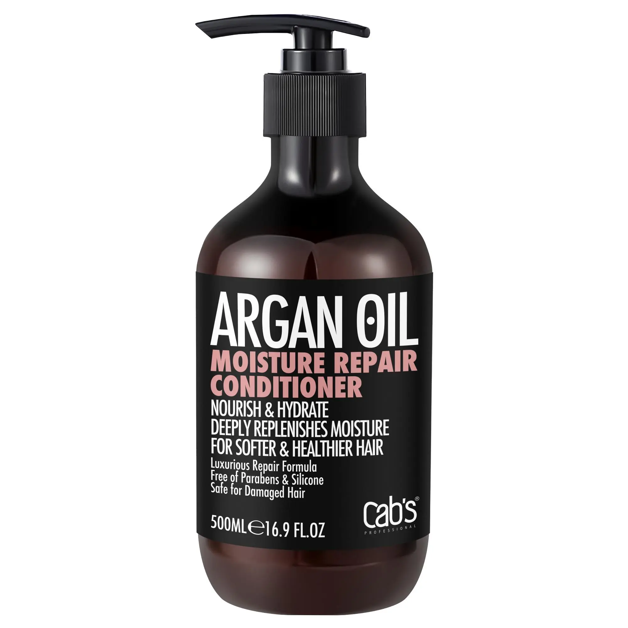 Cab's Argan Oil Repair Conditioner for Nutrition and Hydration - Repair for Damaged, Frizzy, Thinning, and Color Treated Hair 16.9 fl oz