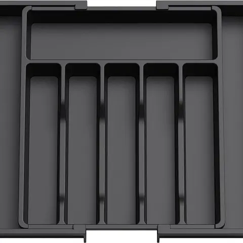 Expandable Silverware Drawer Organizer, Adjustable Plastic Flatware Tray for Kitchen, Compact Storage for Spoons & Forks  Boxes Divided Compartments, Durable Storage Organizer