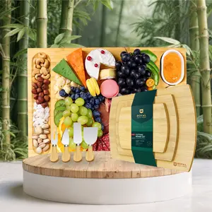 [10] Cheese Board Set with knives & Slim Cutting Board Set of 3