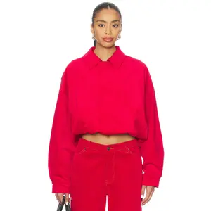 LIONESS Kenny Bomber Jacket in Crimson