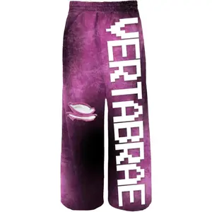 Vertabrae C2 Baggy Distressed Sweatpants Magenta