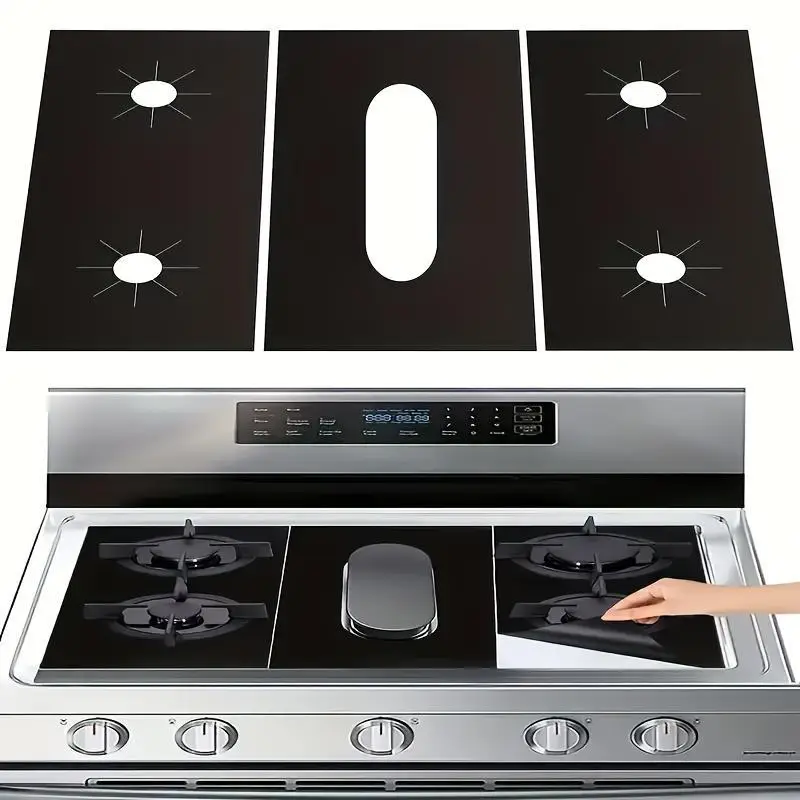 Stove Cover, Stove Protector for Gas Range, Reusable Non-stick Washable Stove Guard, Heat Resistant Protector for Kitchen