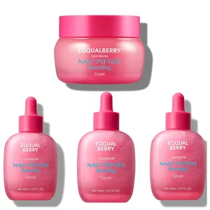 EQQUALBERRY NAD+ Peptide Boosting Smoothie Serum – Anti-Aging Korean Skin Care | Firming Serum with 5 Ceramides & Vegan Collagen for Wrinkles & Radiant Glow(1.01oz/30ml)