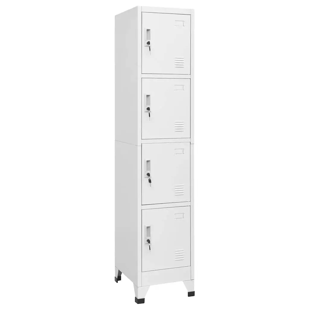 vidaXL Locker Cabinet, Home Office Storage Cabinet with Lockers and 4 Compartments, File Cabinet for Home School Changing Room, Industrial Style 244475