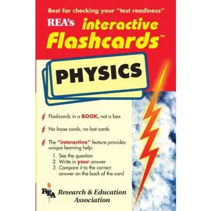 USED-Physics Interactive Flashcards Book (Flash Card Books) by The Editors of REA (Paperback)