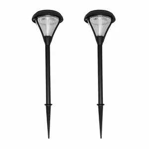 Premier Outdoor Solar Pathway and Garden Light with 2 Color LEDs, Warm White and Bright White, Heavy Duty Cast Aluminum