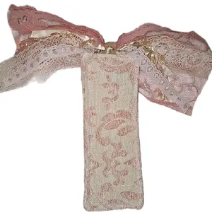 Handmade Unique Bookmark - Decorative Design with Floral Print, Unique Binding, and Soft Fabric