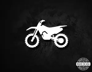 Dirt Bike Decal, Vinyl Die Cut Sticker, 100% Made In USA