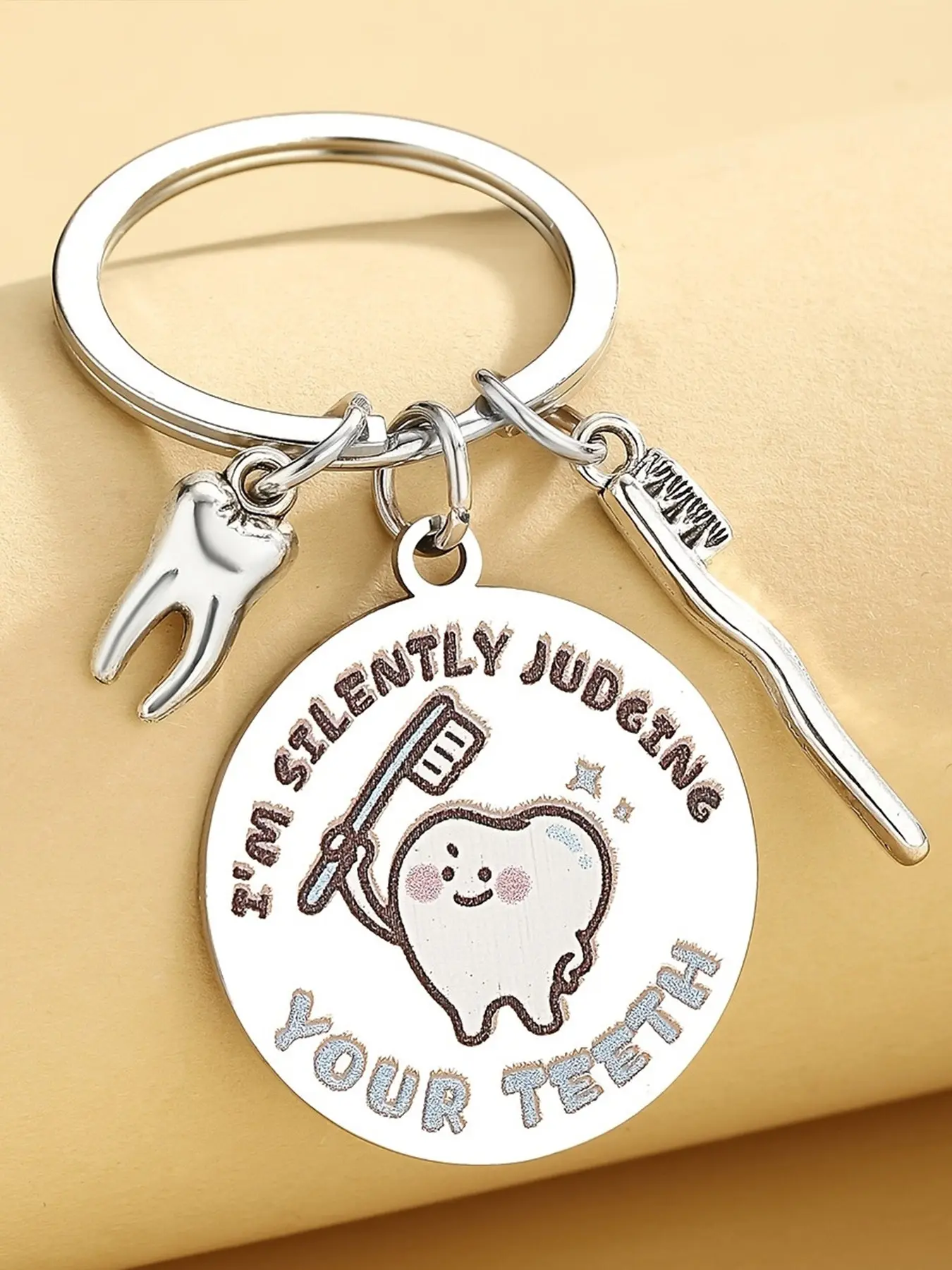 Dentist Keychain, Perfect Gift for Dental Assistants and Nurses, Ideal for Birthdays and Graduations, Unisex Design, Practical and Stylish, Metal Keychains