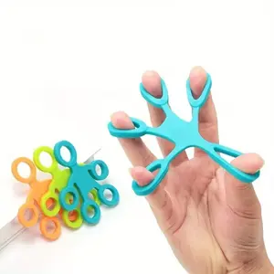 Hand Grip Strengthener Silicone Rings Set, Portable Finger Resistance Bands, 3 Levels Hand Muscle Training for Flexibility & Power Enhancement