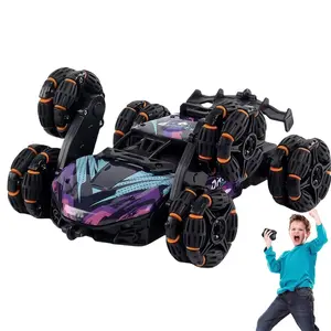 Remote Control Stunt Car with Gesture Sensor, 1 Box Six Wheel RC Stunt Car, Electric Durable Driving Toy for Boys & Girls