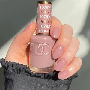 DND DC 107 LIGHT APRICOT Gel and Lacquer Duo nail care nail art