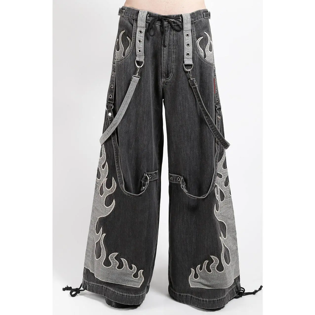 Tripp NYC Flame Dark Street Pants [BLACK DENIM]