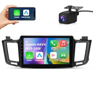 10.1" Android 13 Car stereo for TOYOTA RAV4 2013-2018 touch screen has Android Auto Wireless Carplay, Bluetooth WIFI supports GPS Navigation