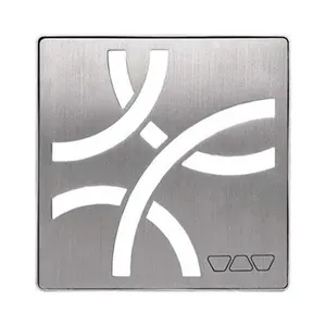 Schluter Kerdi-Drain 4 in. Brushed Stainless Steel Curve Drain Grate