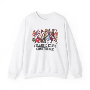 ACC 2024 Conference Game Day Crewneck Sweatshirt Atlantic Coast College Football Mascots