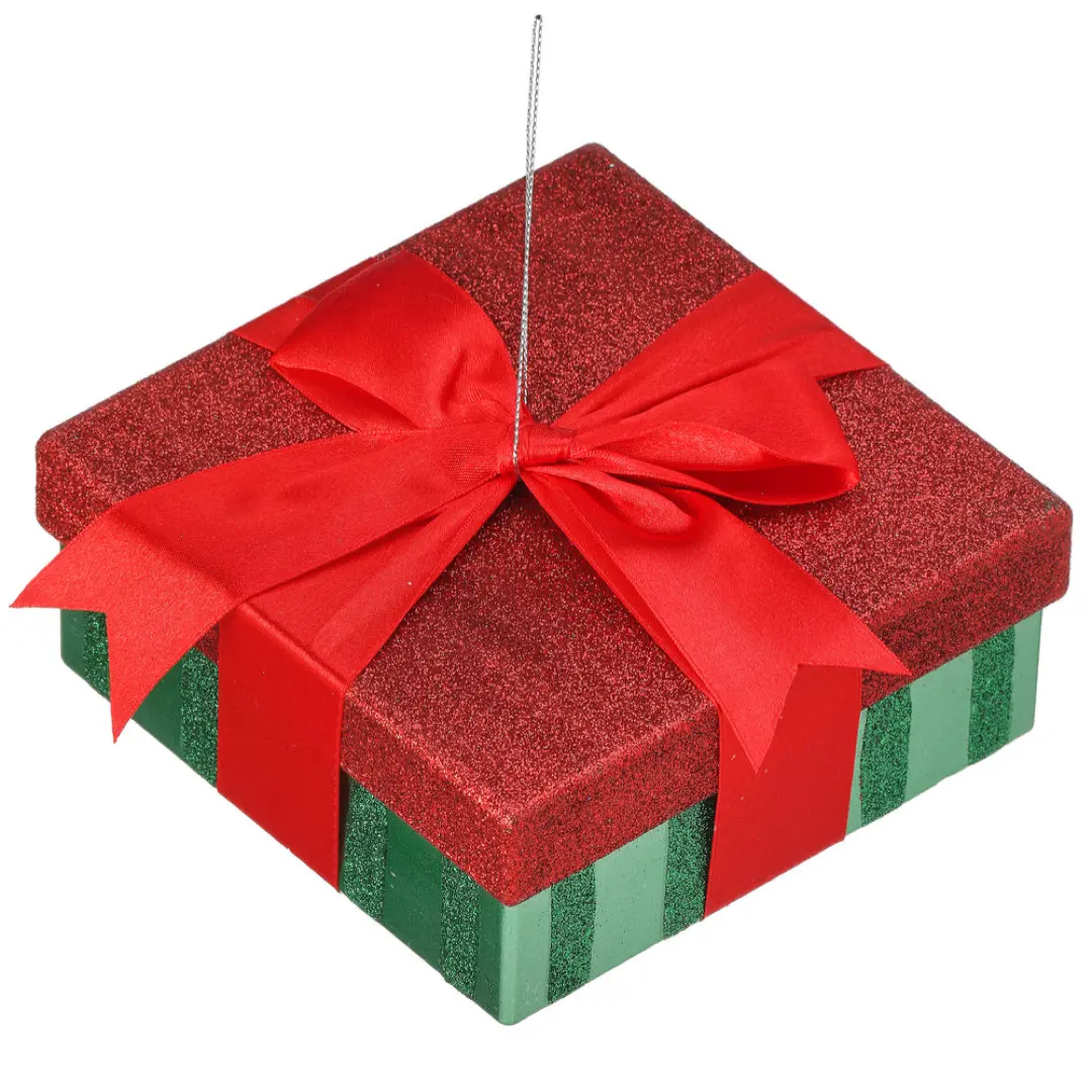 Glitter Gift Box Ornament