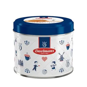 Daelmans Caramel Stroopwafels - Waffle Cookies, Sweet Snack for Coffee & Tea, Authentic Soft Toasted Dutch Waffles, Cinnamon, Bourbon Vanilla, Certified Kosher Dairy - 8.11 oz Gift Tin (Pack of 1)