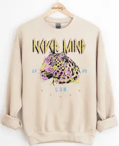 Nevermind Ugh Leopard Graphic Top