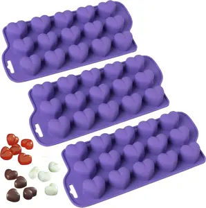 Pack of 8 Heart-Shaped Silicone Mold Variety Set for Baking, Chocolate & Candy