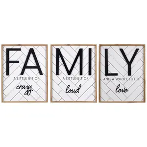 Young's Inc. 3-Piece Family Wall Sign