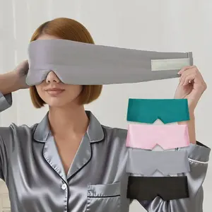 Real Silk Eye Mask, Full Coverage Soft Fabric, Smooth Texture, Safe Skin-Friendly, Comfortable Fit, Reusable Ice Pack, Sleep Aid Tool