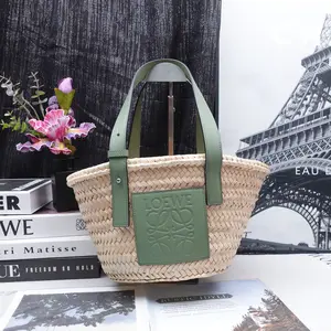 Pre-owned Loewe Fabric Tote Bags Basket Beige Bucket Bag T10206524