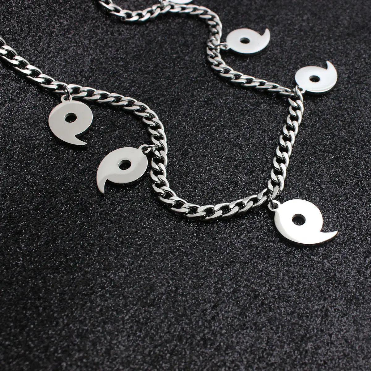 Men's Naruto Hidden Village Symbol Necklace | Stainless Steel & Titanium Anime Core Statement Chain | Otaku Fashion Jewelry for Conventions & Street Style | TikTok Trending Daily Wear for Ultimate Anime Enthusiasts