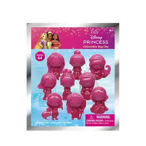 1 PC Disney Princess Random One Blind Bag Keychain Bracelet Mystery Bag Graduation Season Gift for Friends Birthday Gift Backpack Decoration Official Authorized Certification Cute Charms Keychain