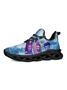 Anime Style Women's Casual Sneakers, Unique Print Design, Trendy Fashion Sneaker, Laces, Rubber Sole, Perfect for Anime Fans and Teen Parties, Sneakers Fashion Footwear