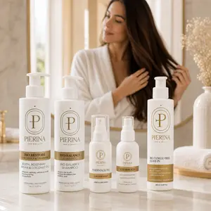 Bio Hair Essential System a 5-Step Hair Care Bundle with Shampoo, Conditioner, Leave-In Detangler, Stembiotin Scalp Serum & Thermagloss Heat Protection