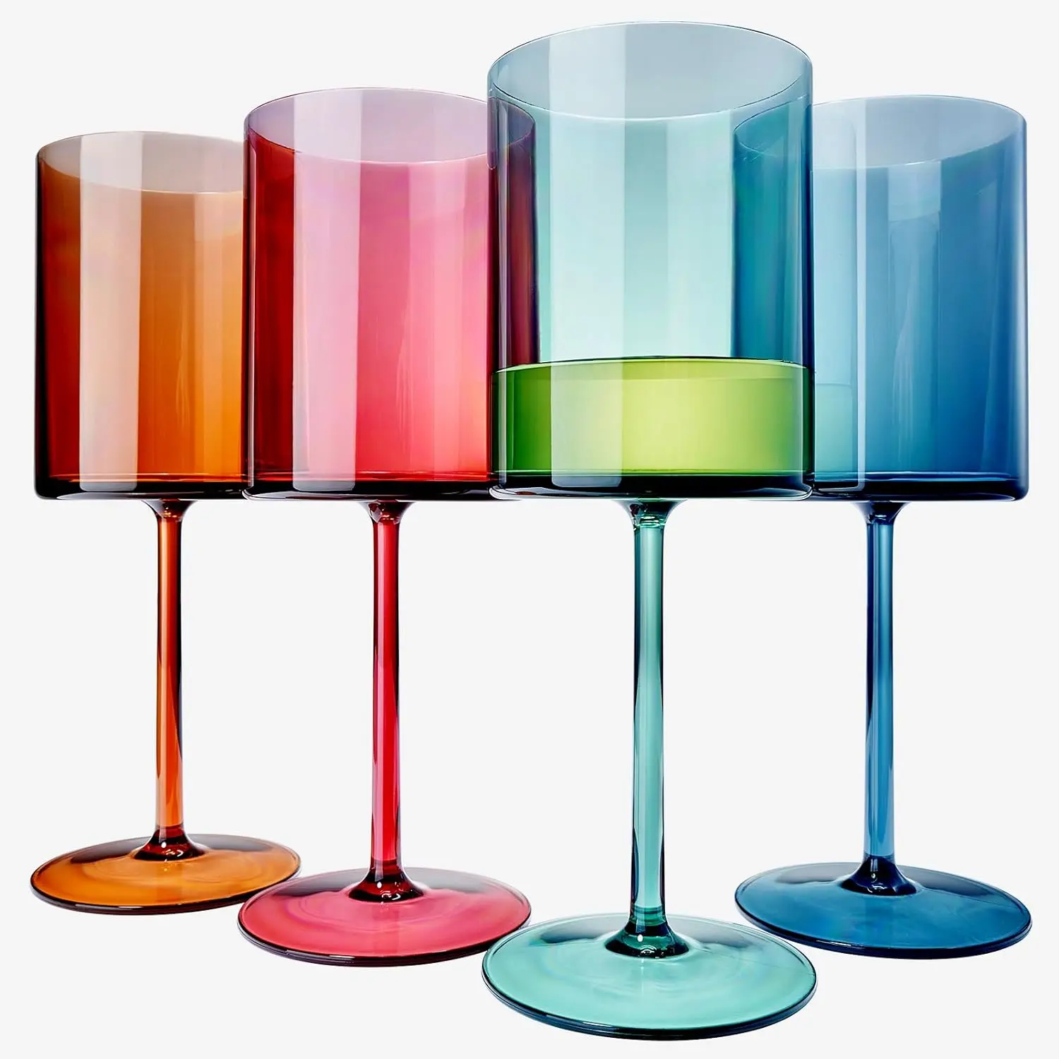 Unbreakable Stemmed Square Tritan Acrylic Premium Barware Gift