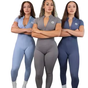 Solace Full Suit - Buttery Soft Breathable Fabric Quarter Zip Front Mid Thigh Length for Everyday Comfort & Style