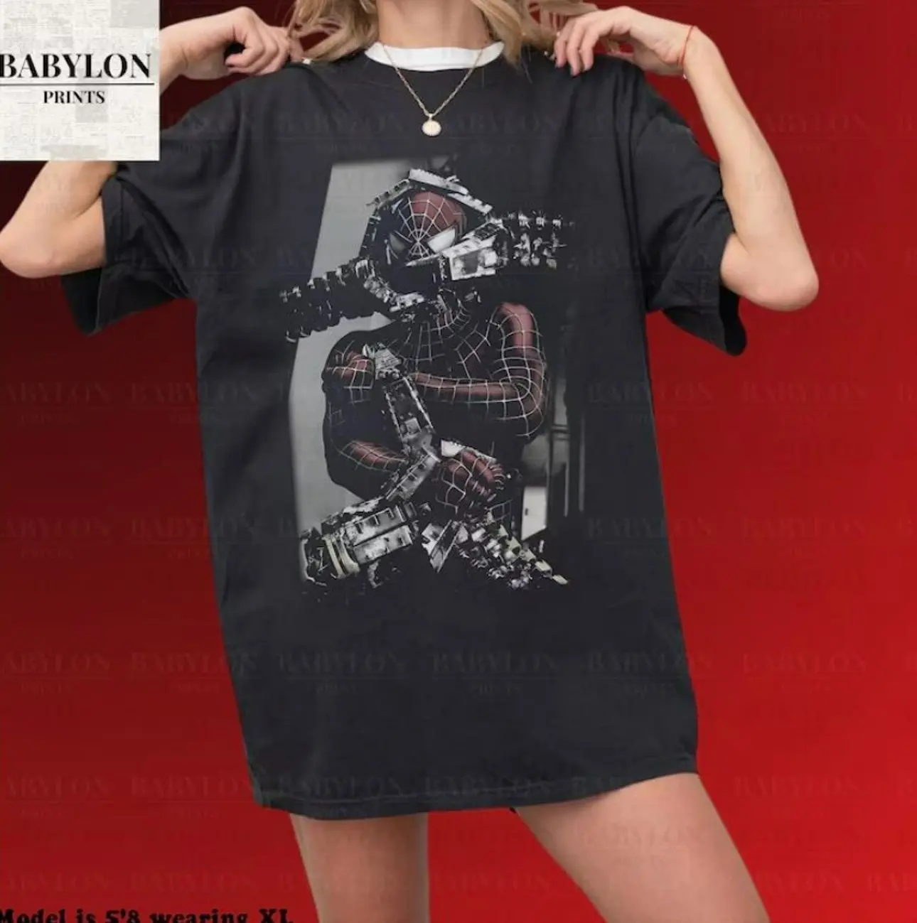 #SpyderrMann T-Shirt, Movie Poster Design, Featuring #TobyyMaguireee and #Doc #Ock, Perfect for Y2K and Fans W1TT0
