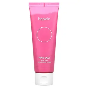Beplain Pink Salt, AHA BHA Cleansing Foam, 4.05 fl oz (120 ml)