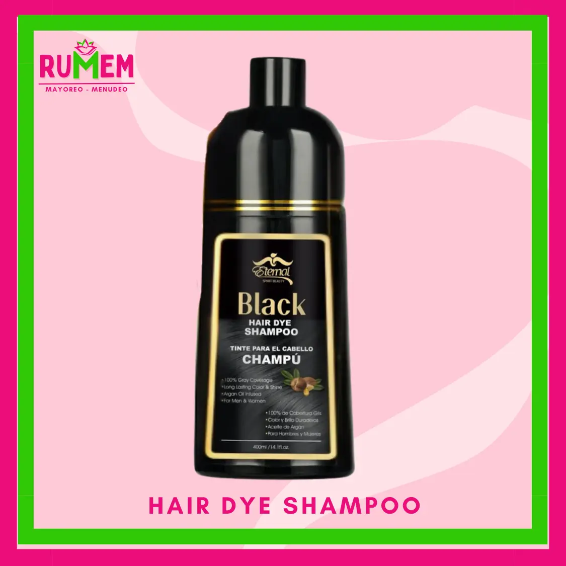 HAIR DYE SHAMPOO 100% GRAY COVERAGE WITH ARGAN OIL INFUSED HAIR DYE SHAMPOO 100% GRAY COVERAGE WITH ARGAN OIL INFUSED