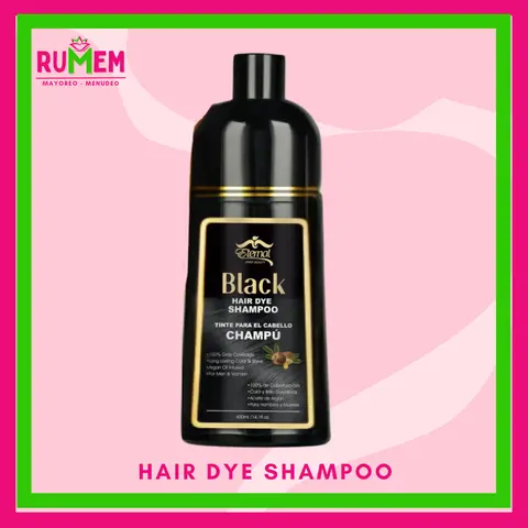 HAIR  DYE SHAMPOO 100% GRAY COVERAGE WITH ARGAN OIL INFUSED