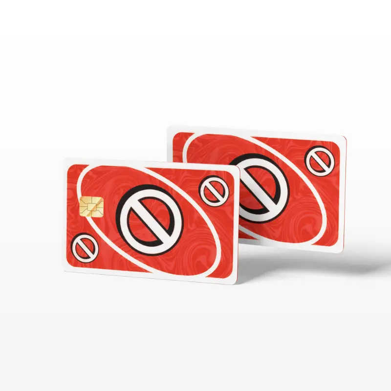 UNO スキップカード(赤色) Uno Skip Card Red (Holographic) - TikTok Shop