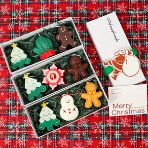 Cute Christmas Scented Candle Gift Set, Creative Handmade Aromatherapy Candles, Festive Home Decor, Perfect Holiday Present