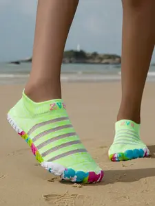 Zvb Women's Casual Hiking Shoes, Yoga Driving Shoes, Wide Head Design, Elastic Knit Fabric, Rubber Sole, Breathable and Anti-Slip