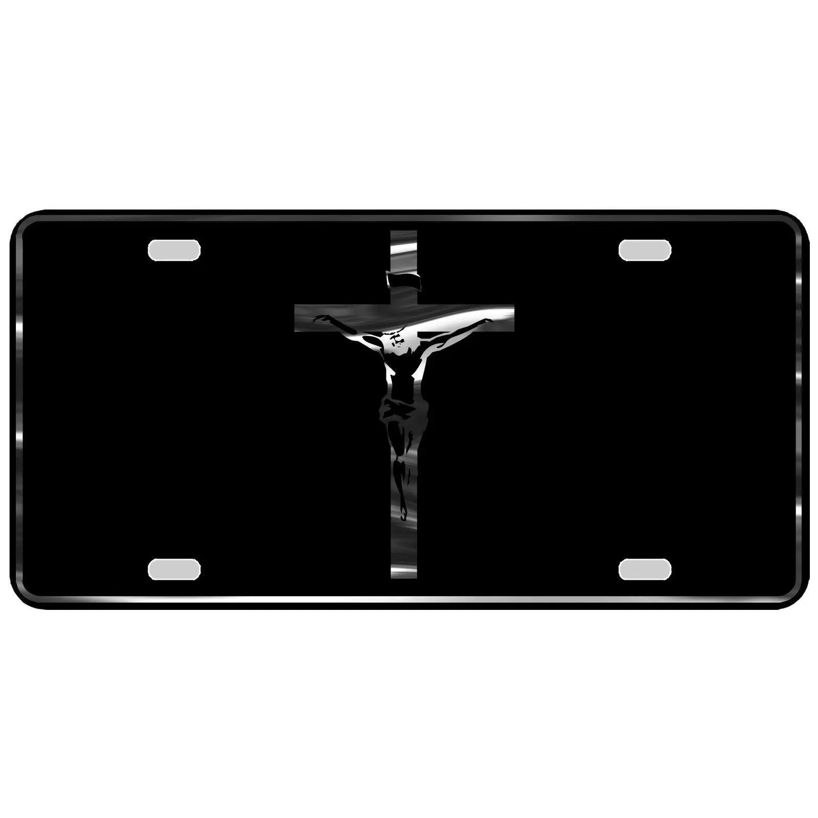 CustoMonsterDesigns Christian Cross Religious Heavy Duty Aluminum License Plate S53