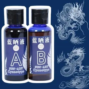Cyanotype Liquid DIY Material Package Pigment Prints Photosensitive Photography Handicraft Cyanotype Set Handicraft