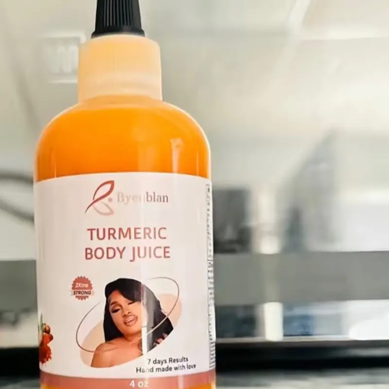 Byenblan Turmeric Brightening Smoothie - 4oz Face & Body Moisturizer for Hydrating, Soothing Skin Care