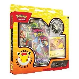 Pokémon Day 2026 Collectible Card Game Set with Exclusive Pikachu Card and Limited Edition Trading Cards