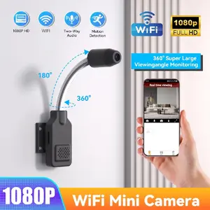 Compact Plug-In Smart Security Camera Indoor 1080P HD - Night Vision, Motion Detection, Two-Way Audio, Dual-Band WiFi 2.4/5GHz, Easy Installation Wireless Home Monitoring