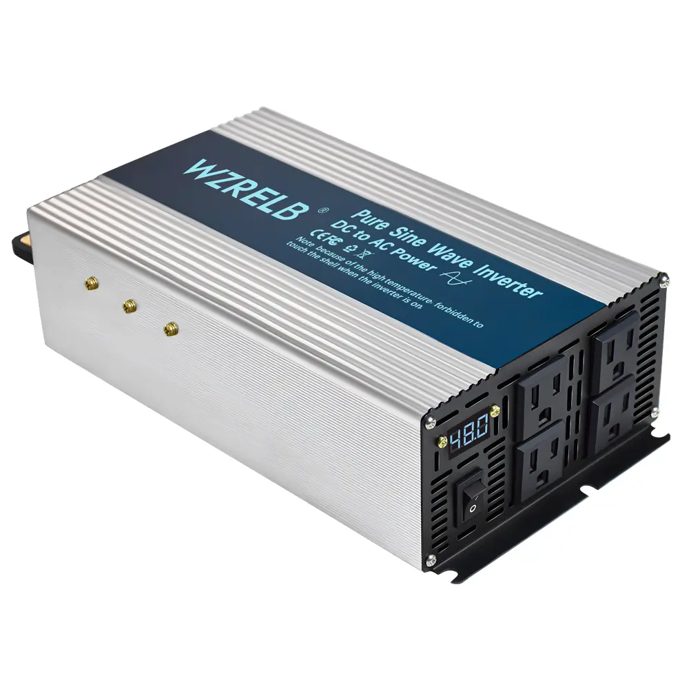 Pure Sine Wave Power Inverter - 48V to 120V 2000W DC to AC Converter with Manual, LED Display - 4000W Peak for Road Trips, Hurricane Prep, Outdoors, Car Truck Motor RV Solar Off Grid System